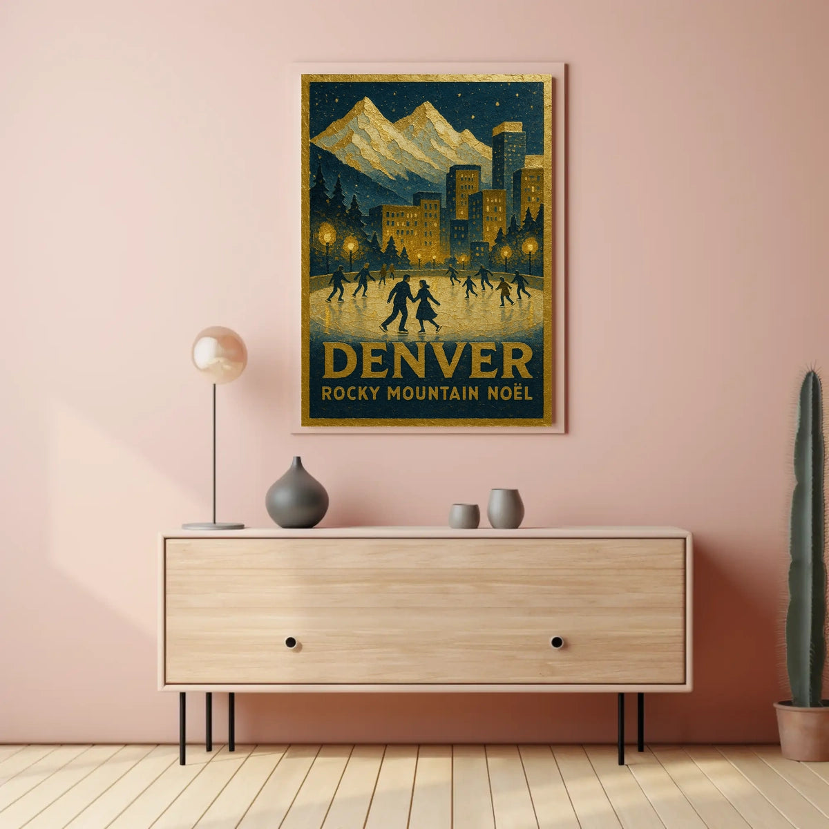 Denver Rocky Mountain Noël Poster