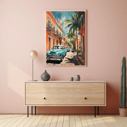 Vintage Havana Streets Vintage Poster