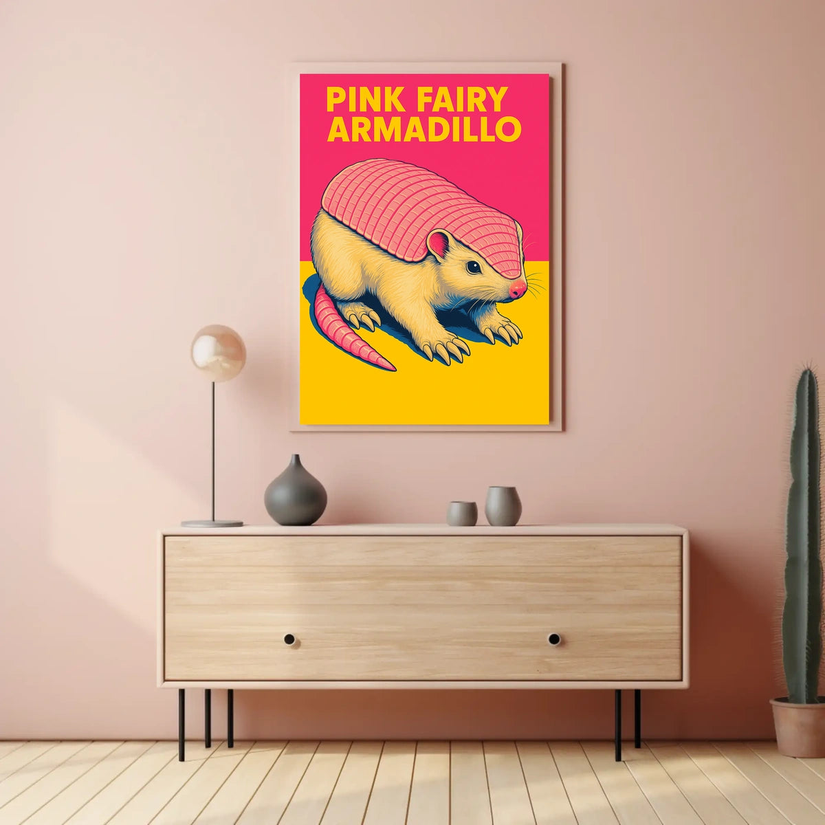 Pink Fairy Armadillo Poster