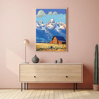 Grand Teton Scenic National Park Poster
