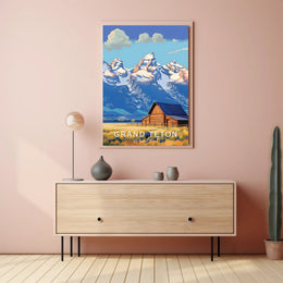 Grand Teton Scenic National Park Poster