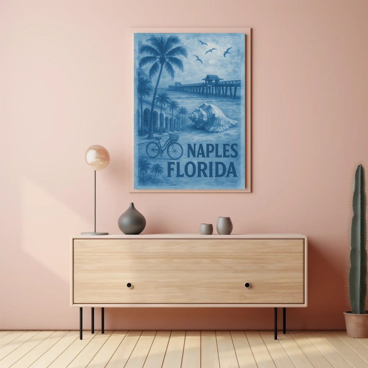 Naples Florida Coastal Serenity Poster For Home Decor