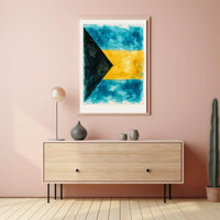 Vibrant Watercolor Flag Poster