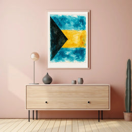 Vibrant Watercolor Flag Poster