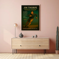 Jim Thorpe Legendary Sports Hero Poster