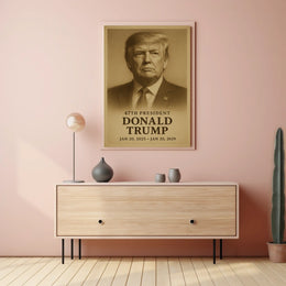 Donald Trump 47Th President Cinematic Realism Patriot Collectors Stunning Portrait Poster