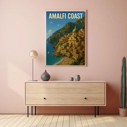 Amalfi Coast Poster Museum Quality Wall Art 18 by 24 Inches