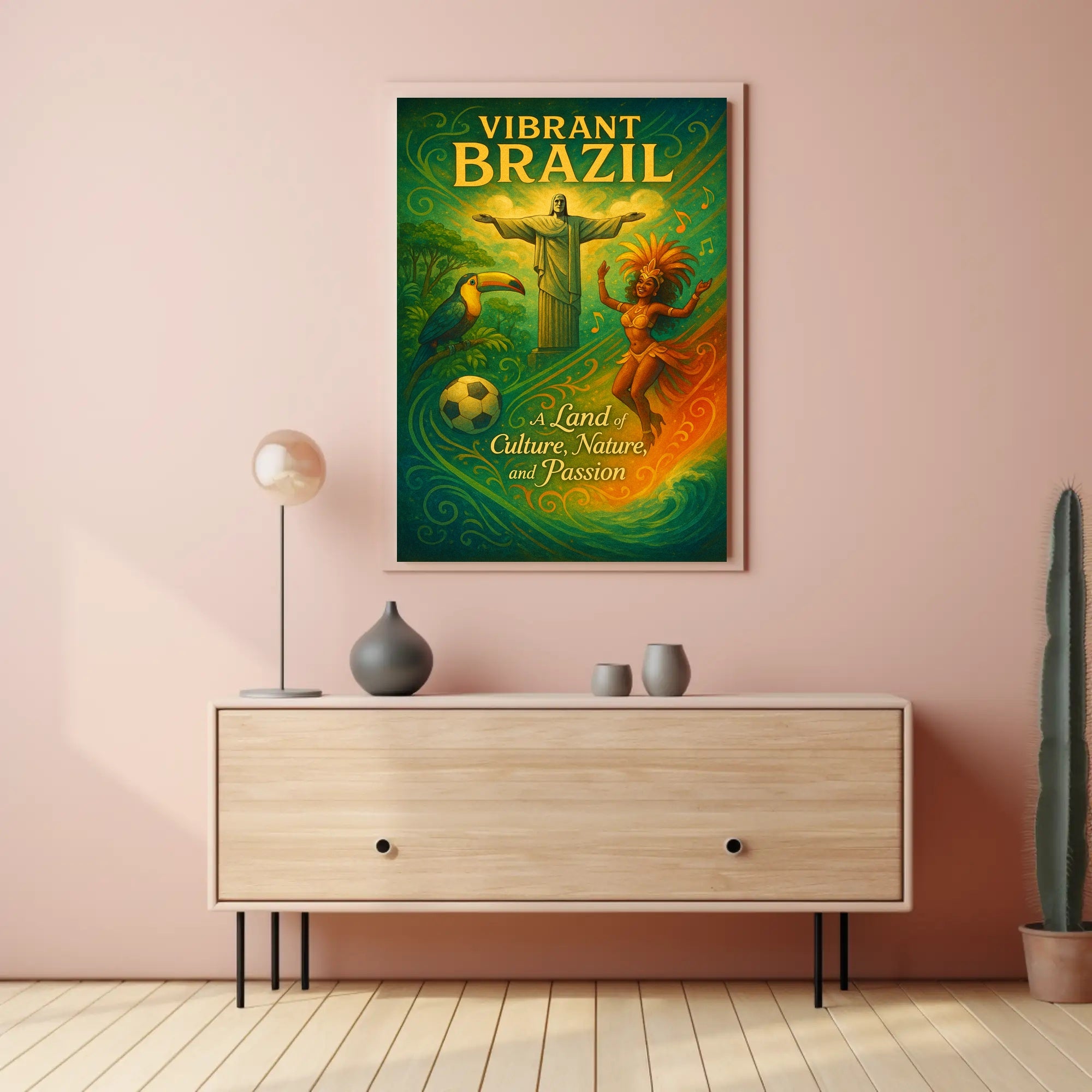 Vibrant Brazil A Land of Culture, Nature, and Passion Poster