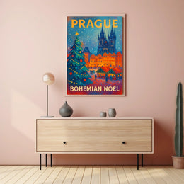 Prague Bohemian Noel Poster