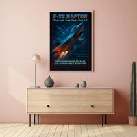 F-22 Raptor Fifth-Generation Stealth Poster