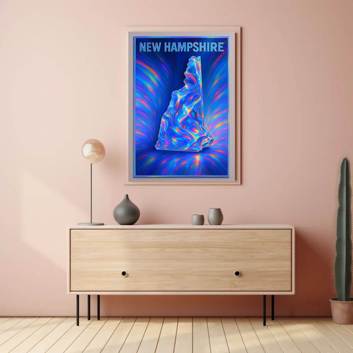 New Hampshire In Vivid Colors Poster