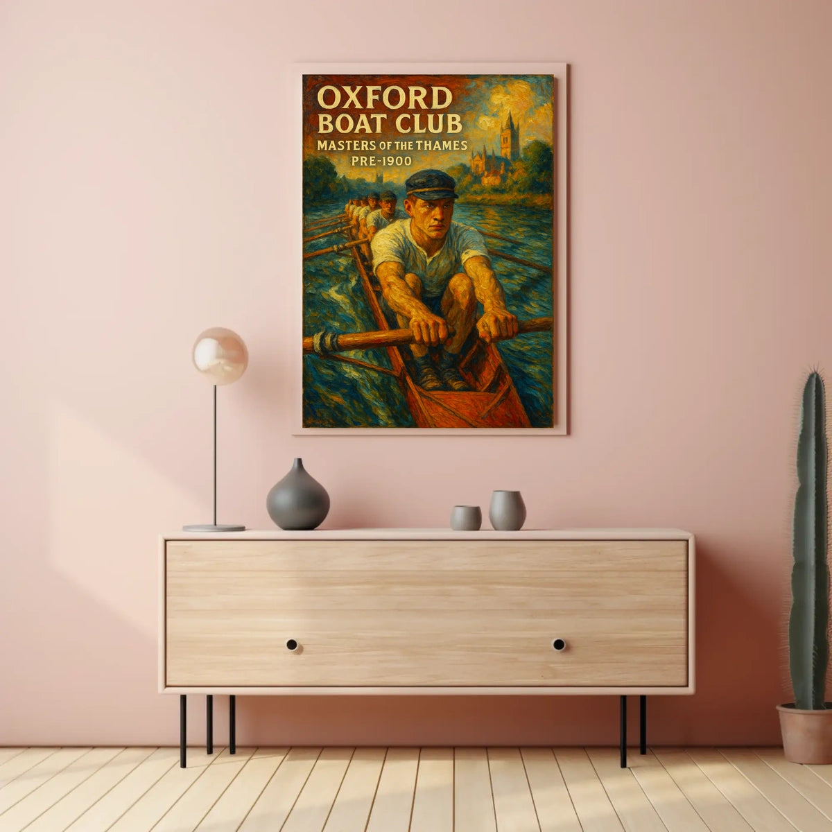 Oxford Boat Club Masters Of The Thames Poster