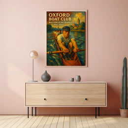 Oxford Boat Club Masters Of The Thames Poster