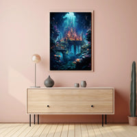 Enchanted Underwater City Poster