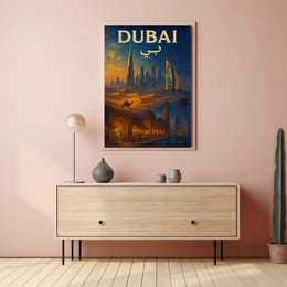 Dubai Poster A Journey Through Time Wall Art For Travelers