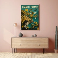 Amalfi Coast Enchanting Escape Poster 18x24 Wall Art