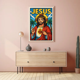 Jesus Illustration Poster