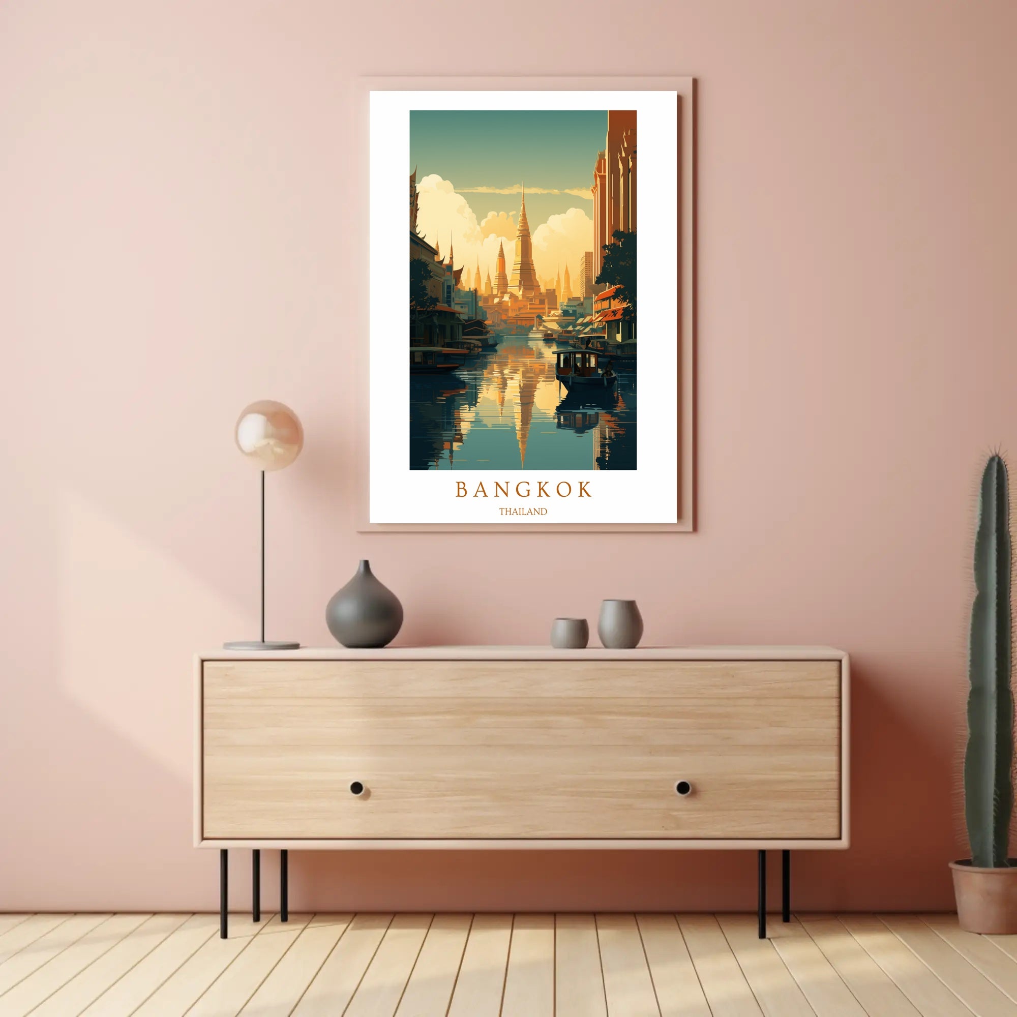 Serene Bangkok Skyline Poster PosterGoat