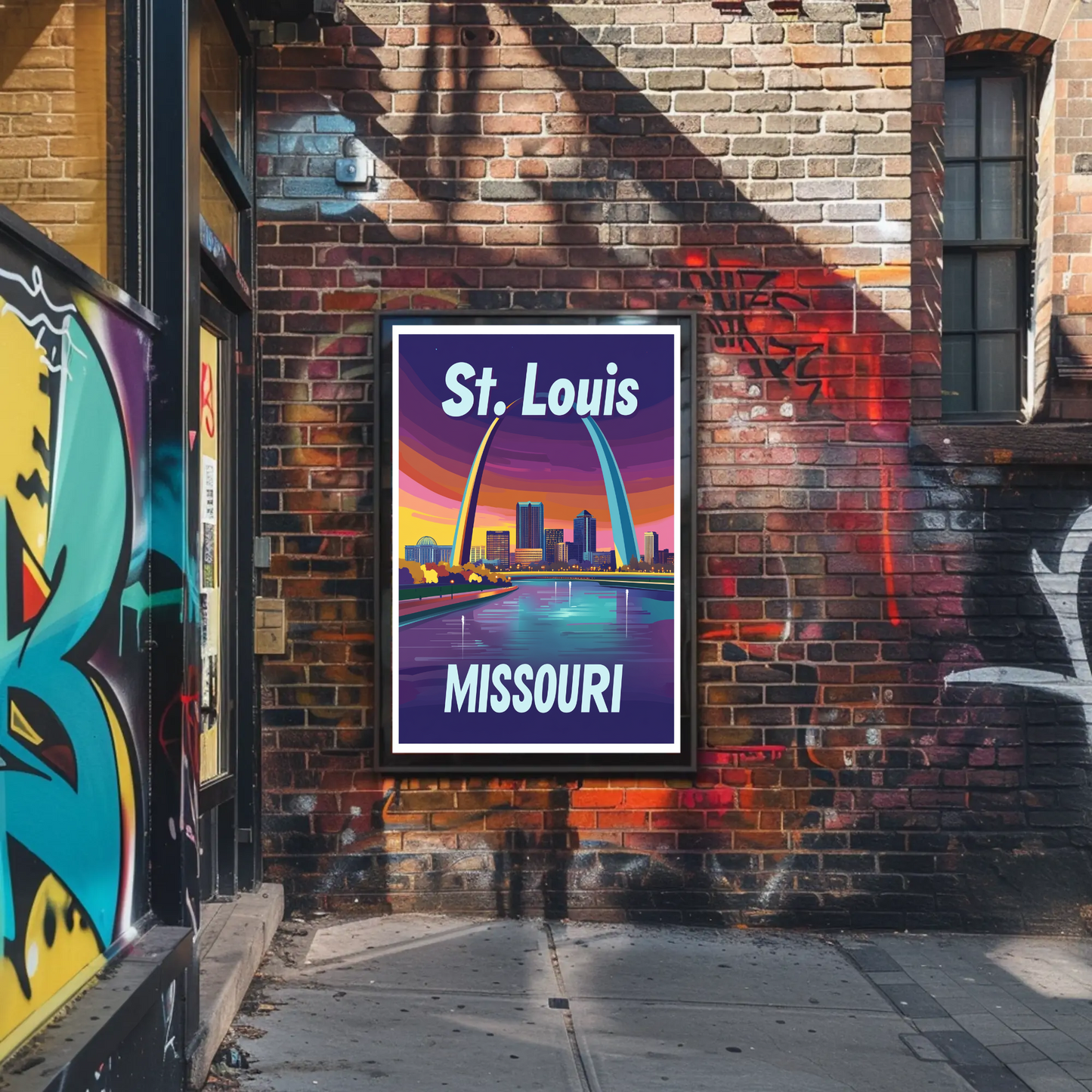 St. Louis, Missouri Vintage Travel Poster