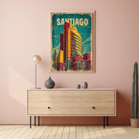 Santiago Cityscape Poster