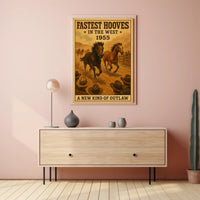 Western Horse Race Adventure Poster