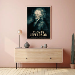 Thomas Jefferson 3rd President of the United States Double Exposure Poster