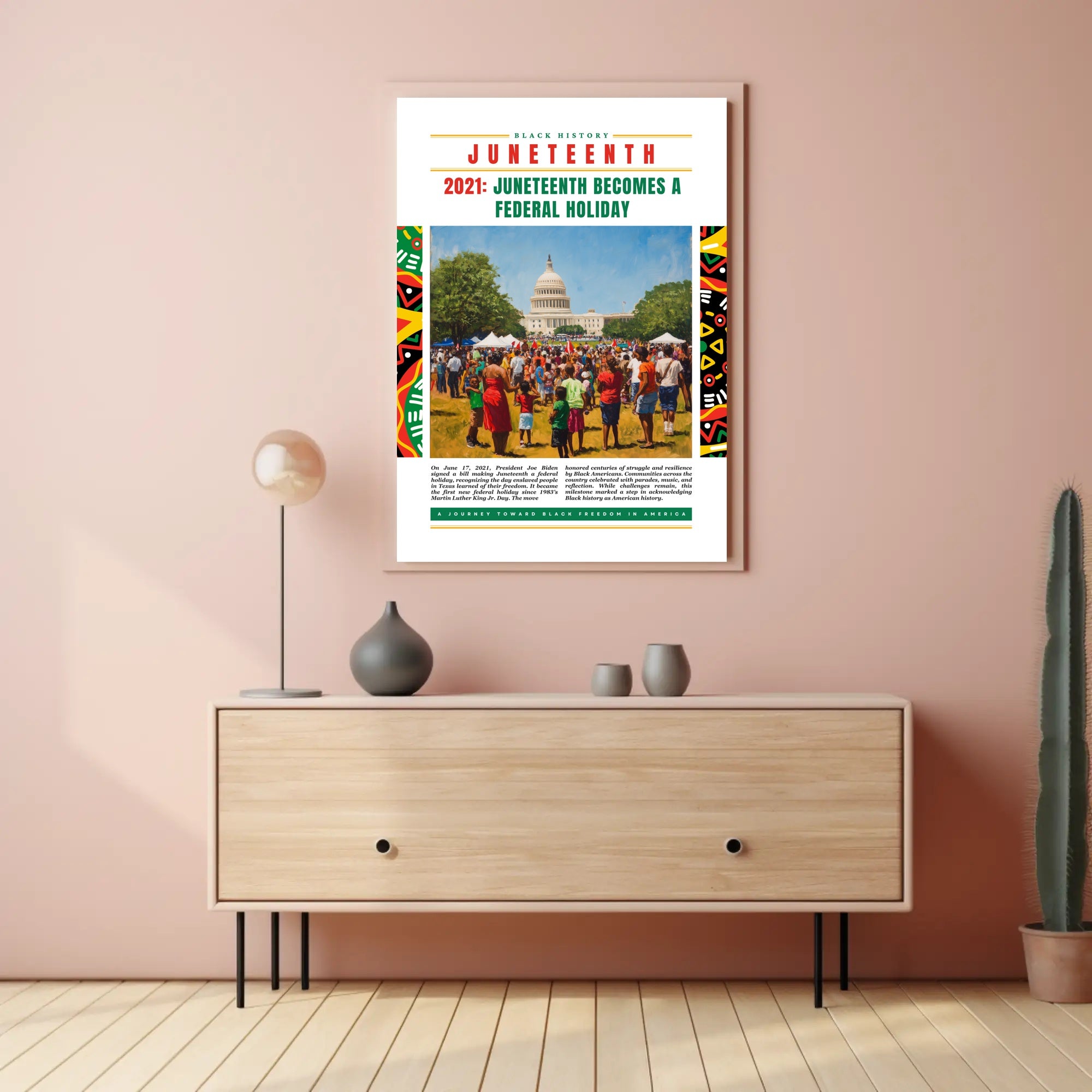 Juneteenth Celebration at U.S. Capitol Cultural or Heritage Poster