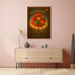 Welcome to Vermont Wall Art Print