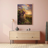 Vintage Skyline Art Deco Style Poster