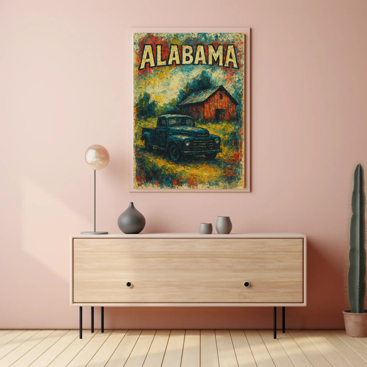 Vintage Alabama Scene Poster