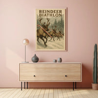 Reindeer Biathlon Poster