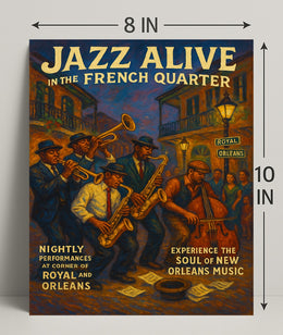 Jazz Performance in New Orleans Music or Concert Poster