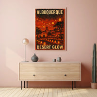 Albuquerque Desert Glow Poster