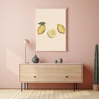 Lemons in Art Poster