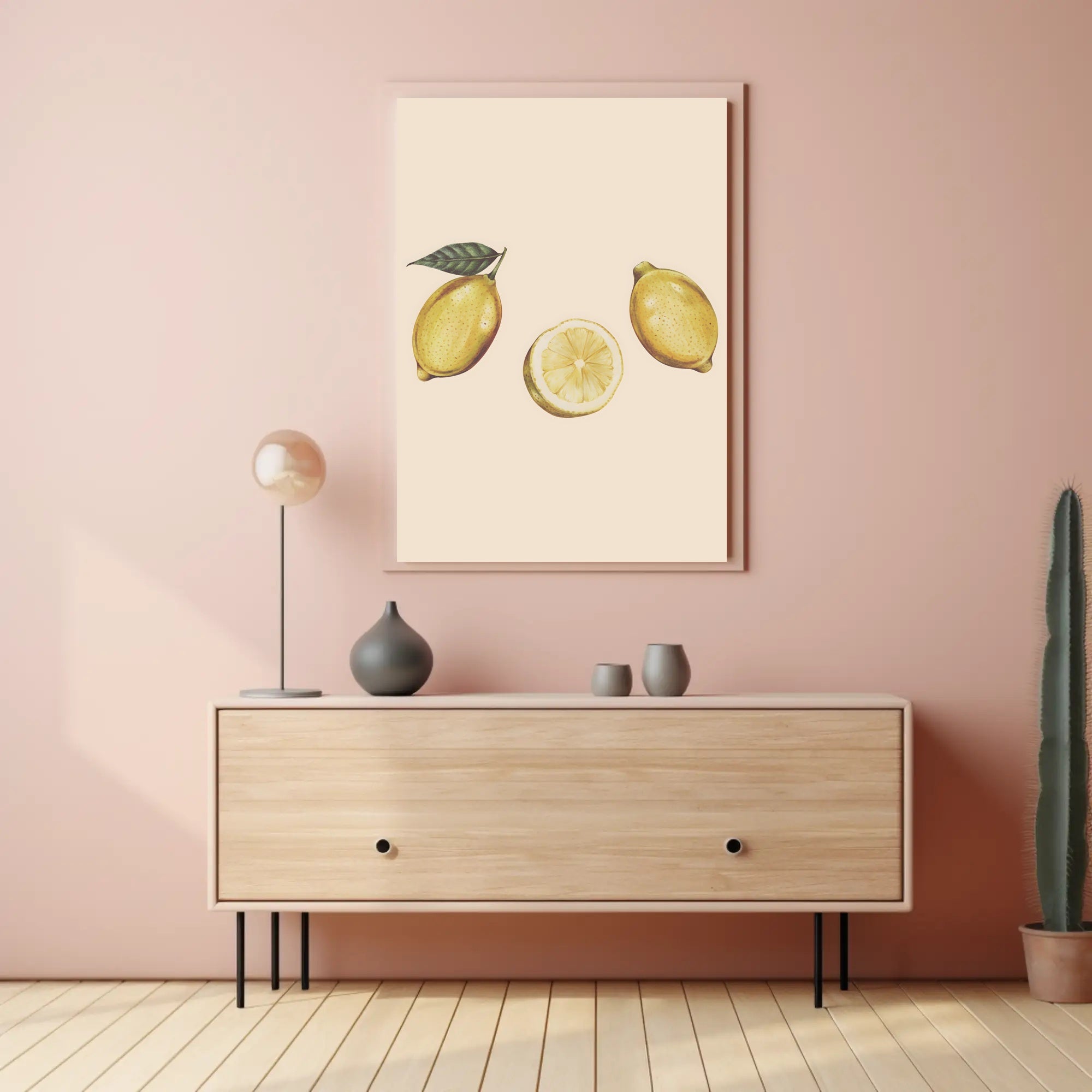 Lemons in Art Poster