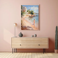 Tranquil Beach Stroll Poster