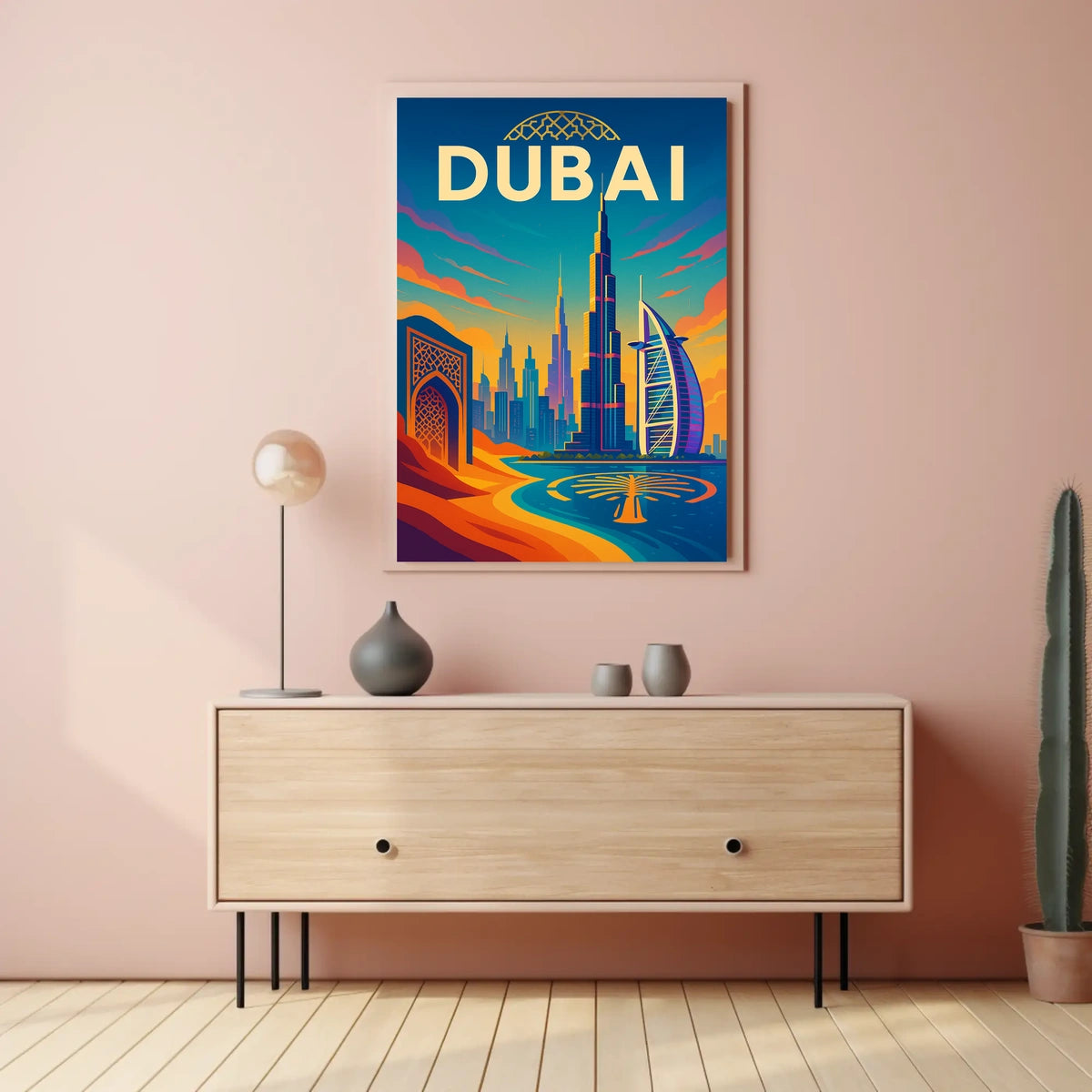 Dubai Poster City Of Wonders Vibrant Skyline For Travelers