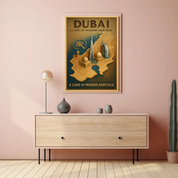 Dubai A Land of Modern Heritage Poster