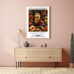 William Morris Exhibition Vintage Floral Heritage Poster