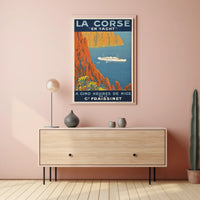 La Corse En Yacht Poster