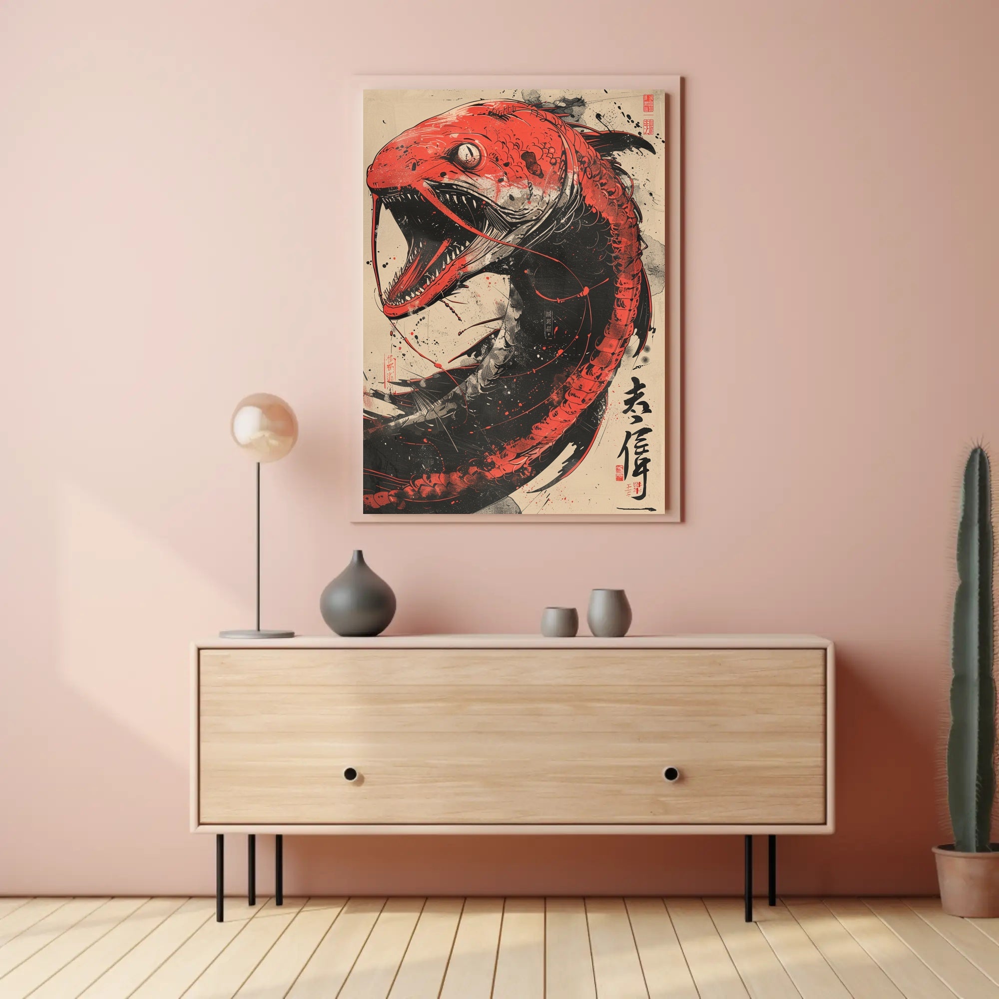 Mystical Chalice Fantasy Poster: Enchanting Fire Display PosterGoat