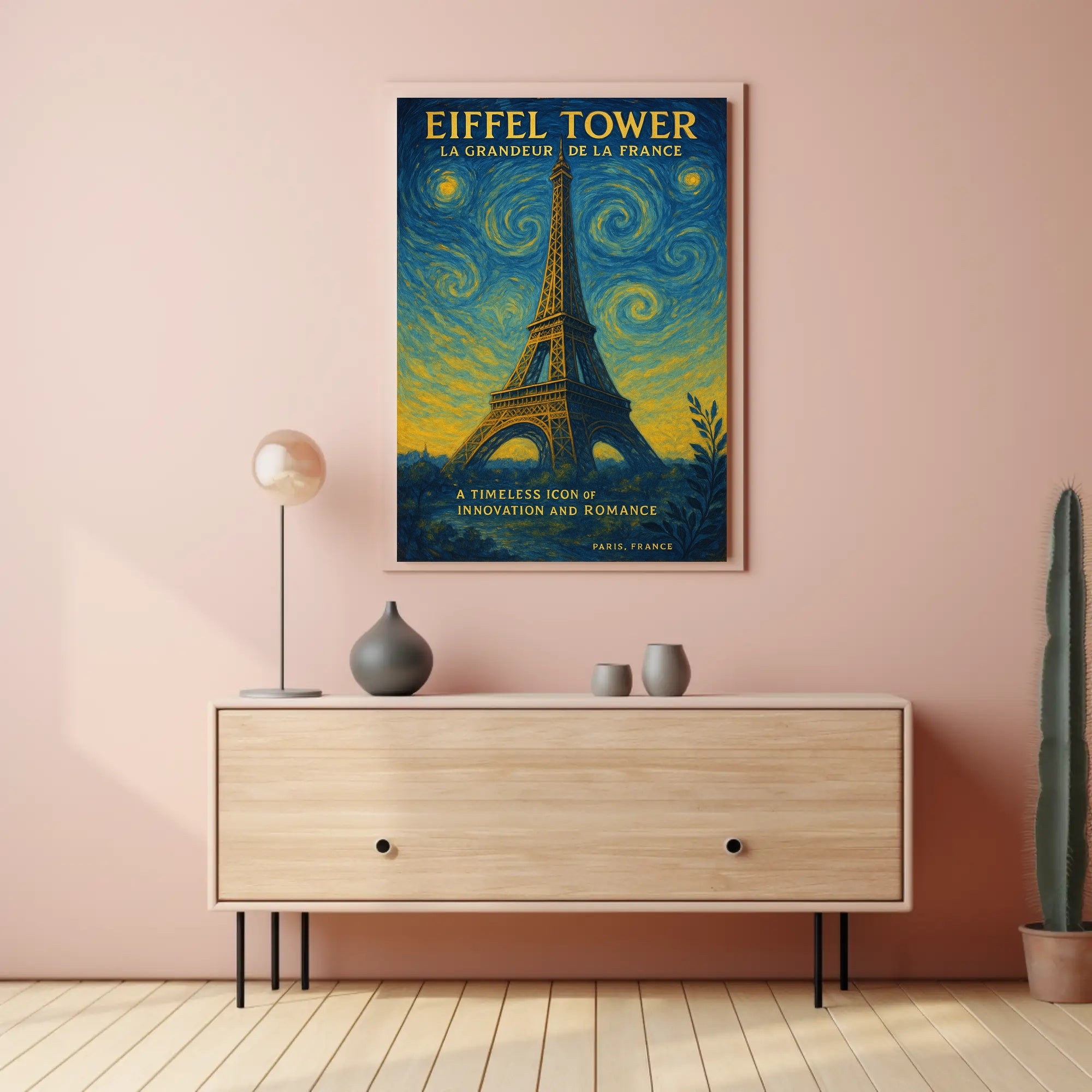 Eiffel Tower La Grandeur De La France Poster