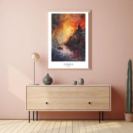 Ganges at Sunset Poster PosterGoat