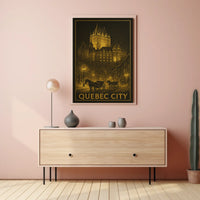 Quebec City At Night Poster