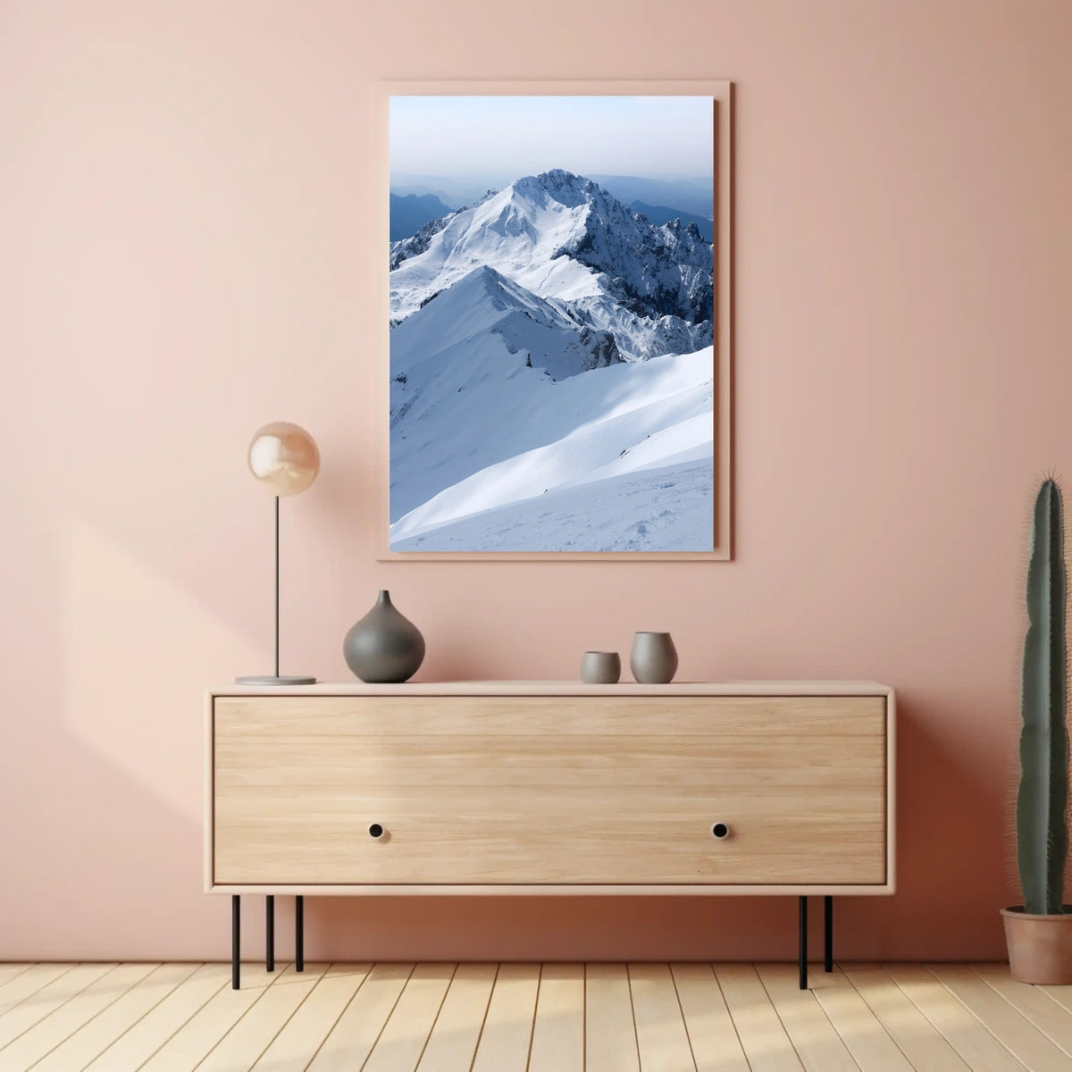 Majestic Snowy Peaks National Park Poster
