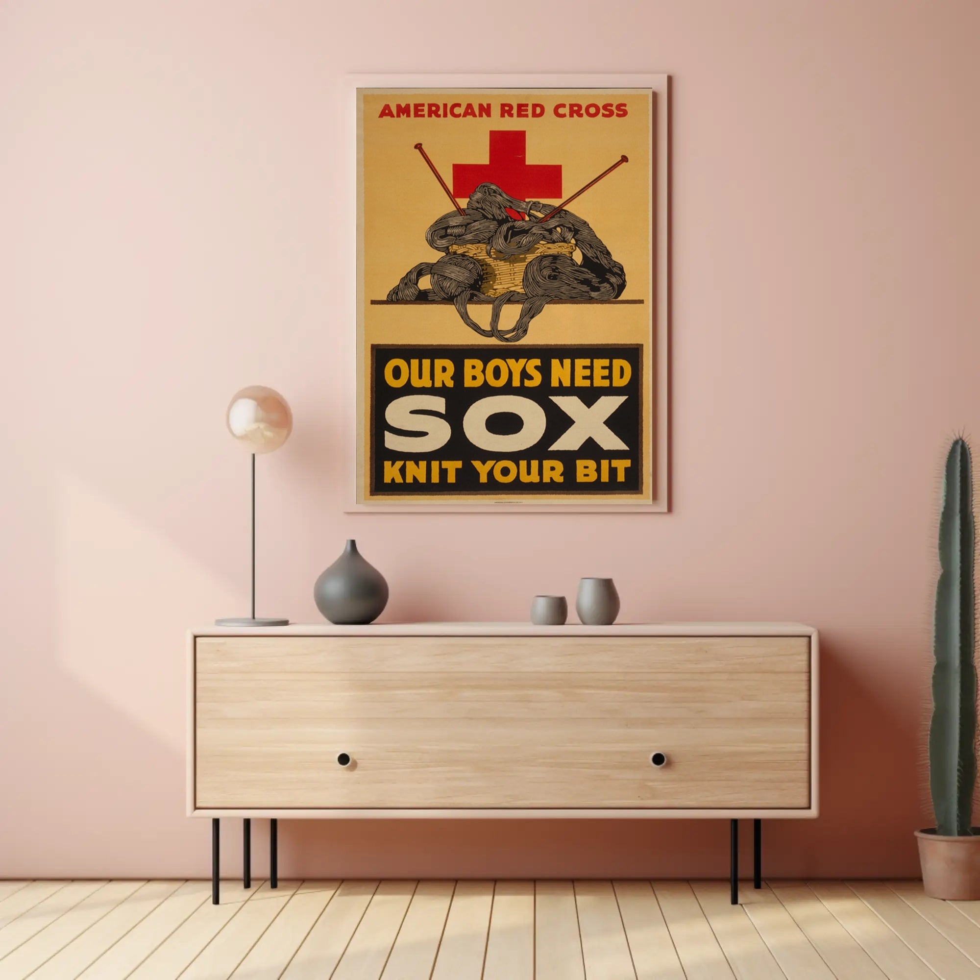 Knit for the Troops Poster PosterGoat