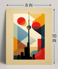 Geometric Skyline Art Poster