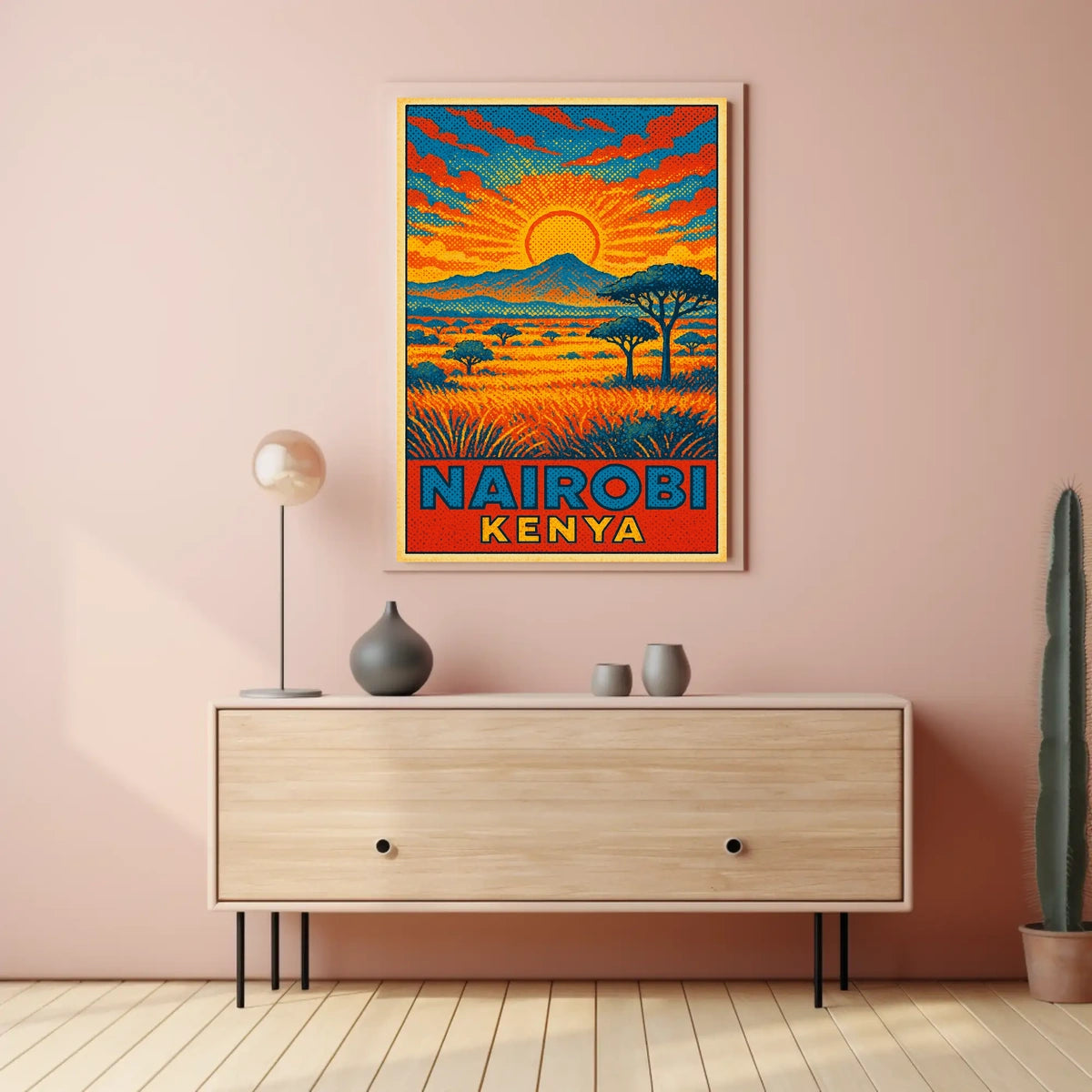 Nairobi, Kenya Vibrant Landscape Poster