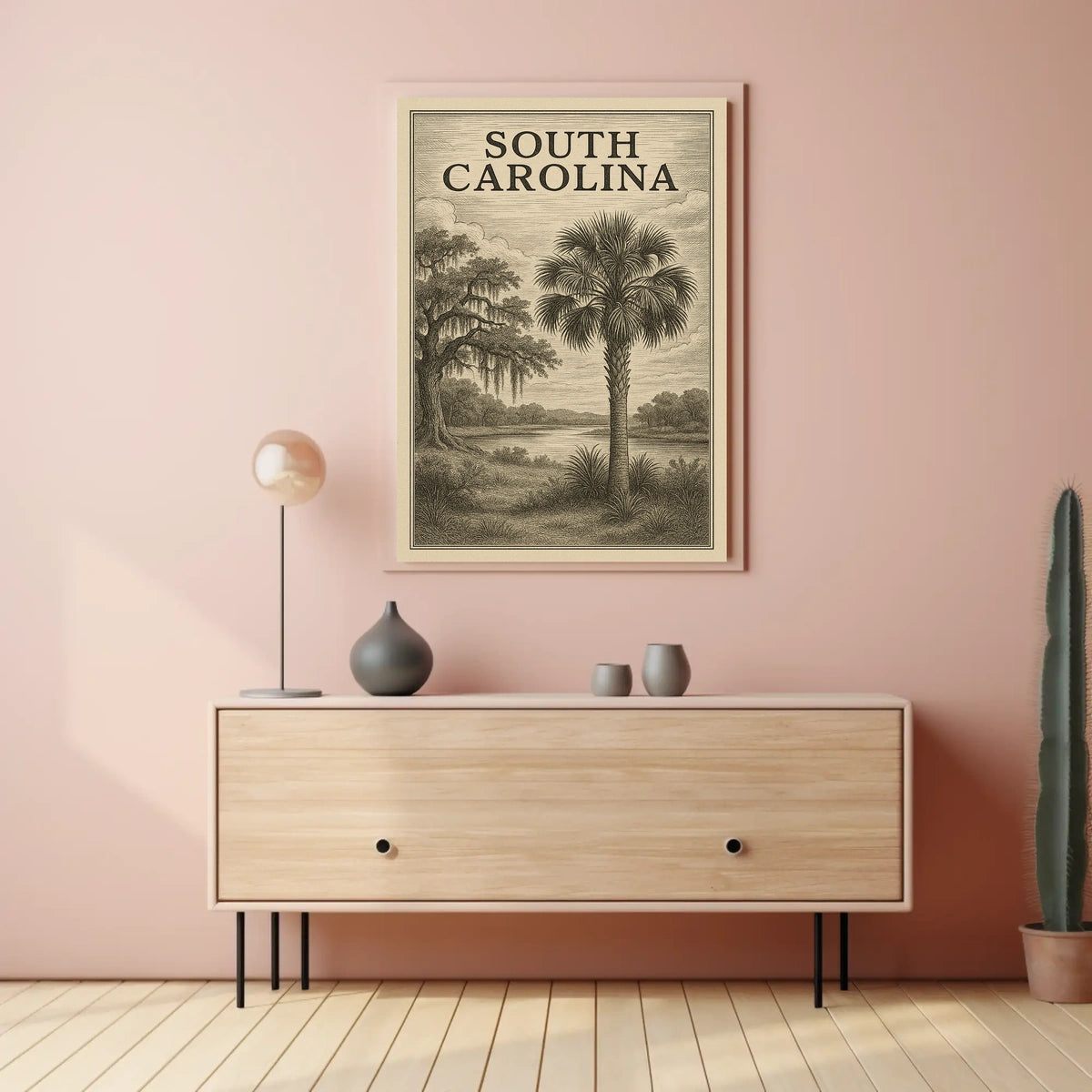 South Carolina Landscape Poster