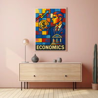 Economics in Vibrant Colors Poster